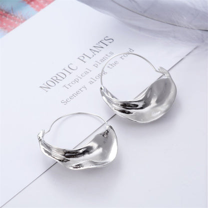 Street Geometric Patchwork Asymmetrical Earrings