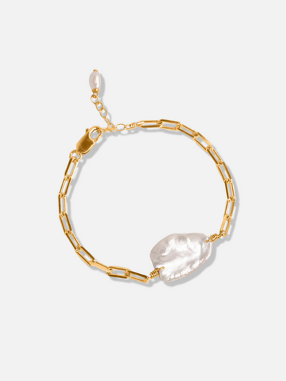 Tasha Baroque Pearl Chain Bracelet