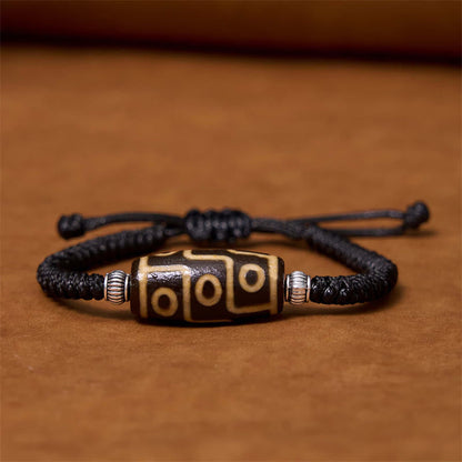 Spiritual Bracelet | Tibetan Nine-eye and Three-eyed Dzi Beads