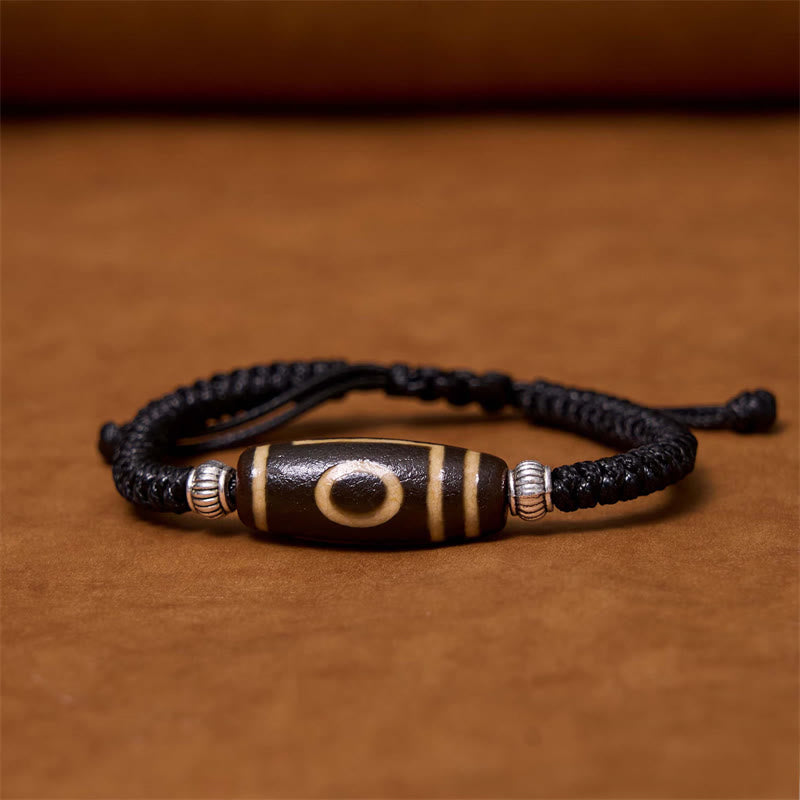 Spiritual Bracelet | Tibetan Nine-eye and Three-eyed Dzi Beads