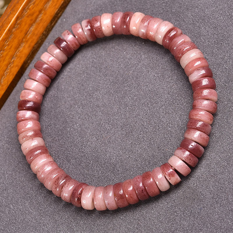 Buddha Stones Natural Tibetan Camel Bone Purple Blood Beads Keep Away Evil Spirits Bracelet