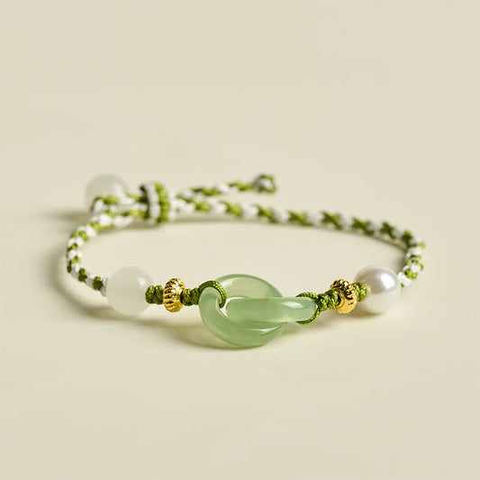 Buddha Stones Braided Rope Peace Buckle Love Calm Bracelet