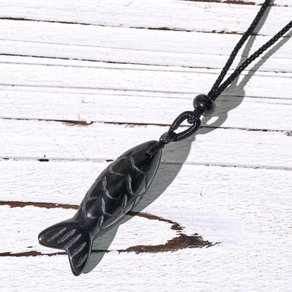 Buddha Stones Carving Koi Fish Pink Crystal Indian Agate Amethyst Warmth Prosperity Necklace Pendant