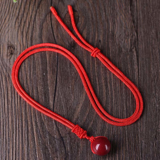 Buddha Stones Cinnabar Keep Away Evil Spirits Necklace Pendants