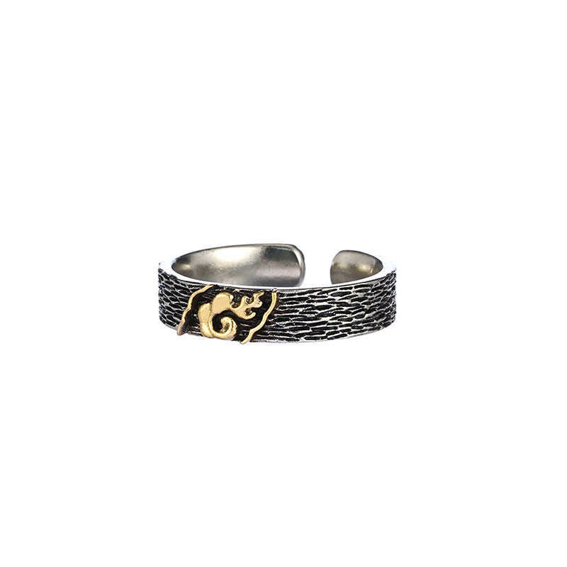 Buddha Stones Mount Everest Garuda Copper Adjustable Wisdom Ring