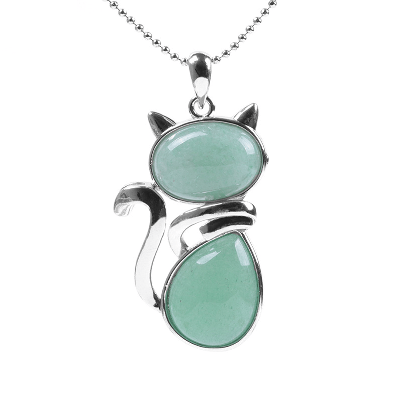 Mystic Feline Crystal Necklace