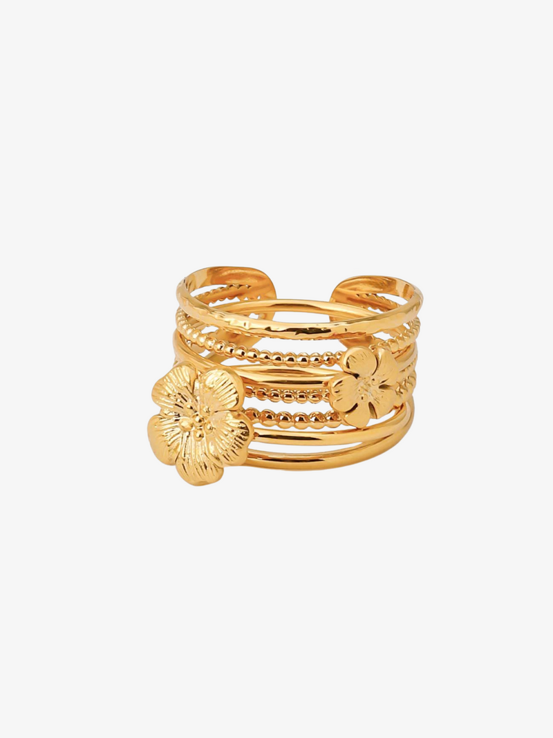 Zircon Crystal Rings Set