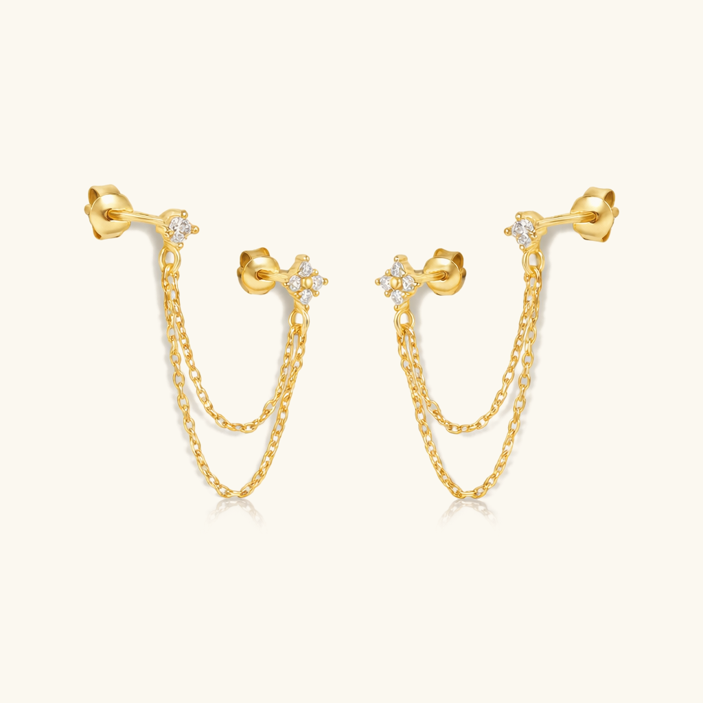 Kendall Diamond Chain Stud