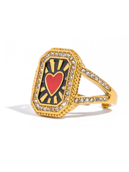 Blakelee Modern Emblem Ring
