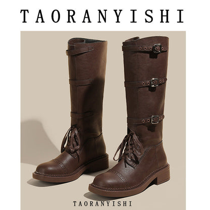Home Catwalk British Martin Female Distressed Boots