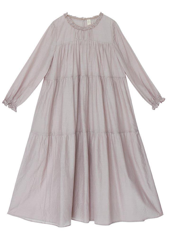 Style Pink Ruffled Patchwork Holiday Dress Summer