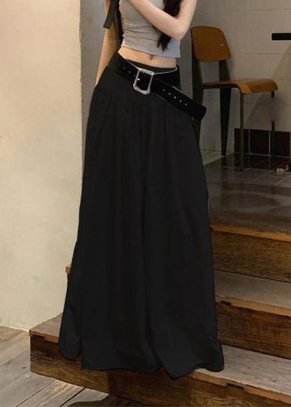 Fine White High Waist Cotton Skirts Summer