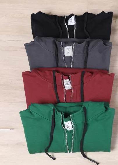 Green Art Drawstring Autumn Tops