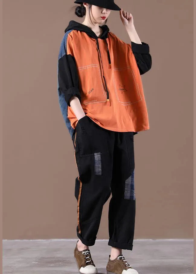 New Loose Large Orange Suit