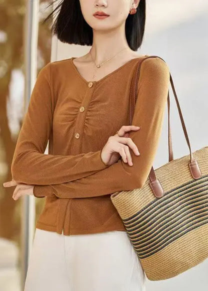 Yellow Patchwork Cozy Tops Fall