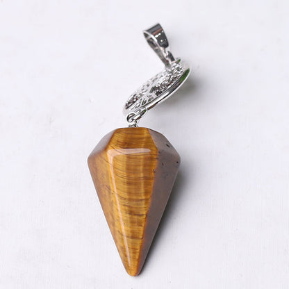 2.2" Multi-stone Arrowhead Pendant for Spiritual Energy