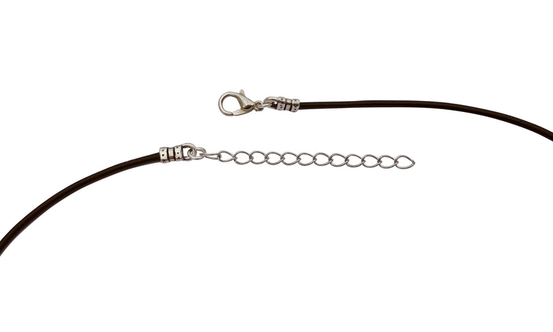 Dragonweave Steel Dragon Pendant Necklace on Adjustable Black Leather Cord