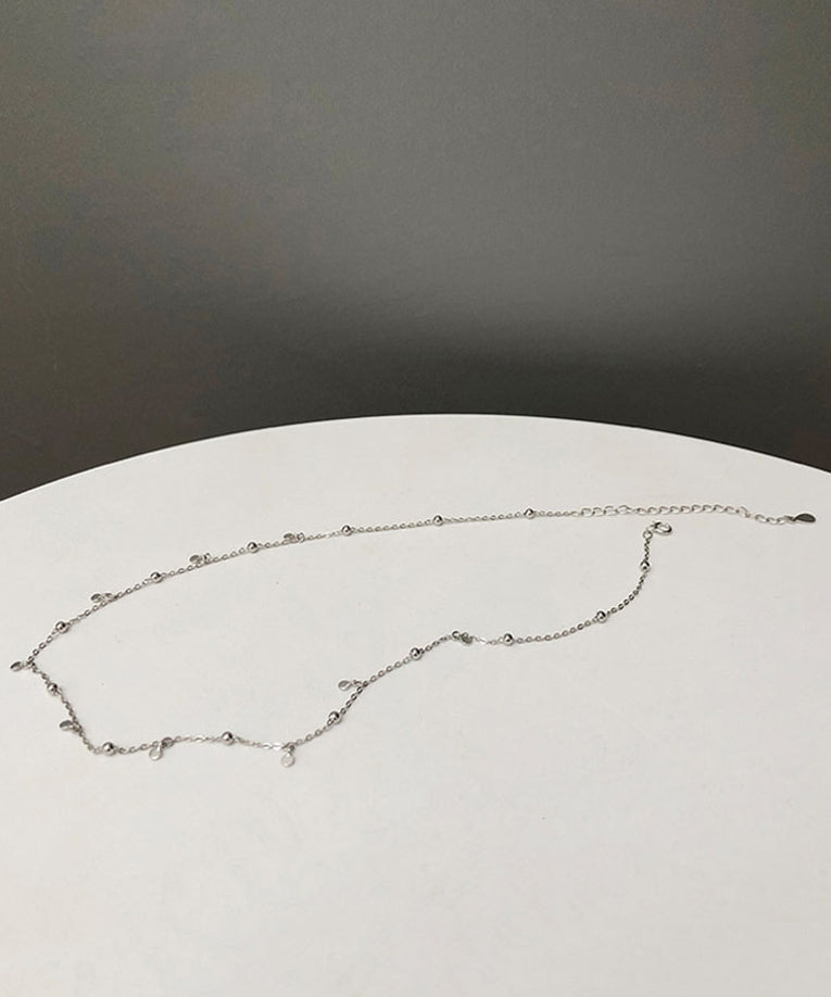 New Jewelry Round Bead Zircon Discs Choker Necklace for