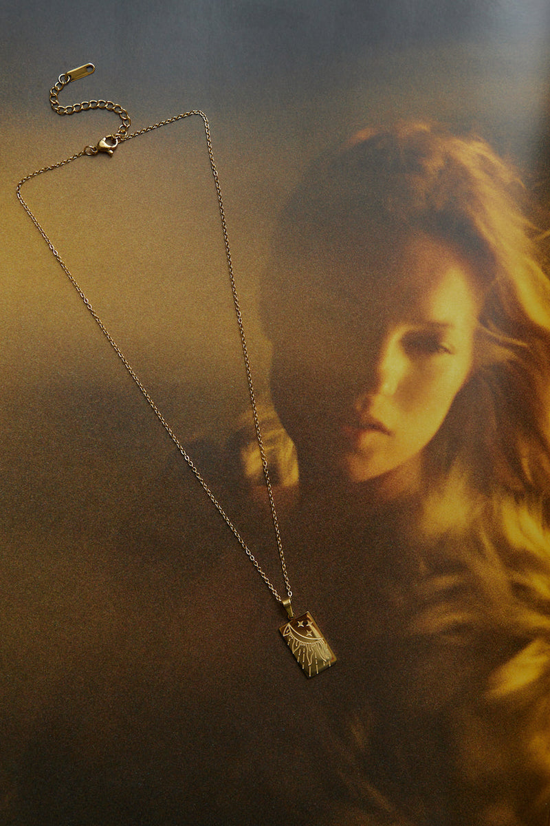 18k Gold Plated Sunrising Necklace Gold