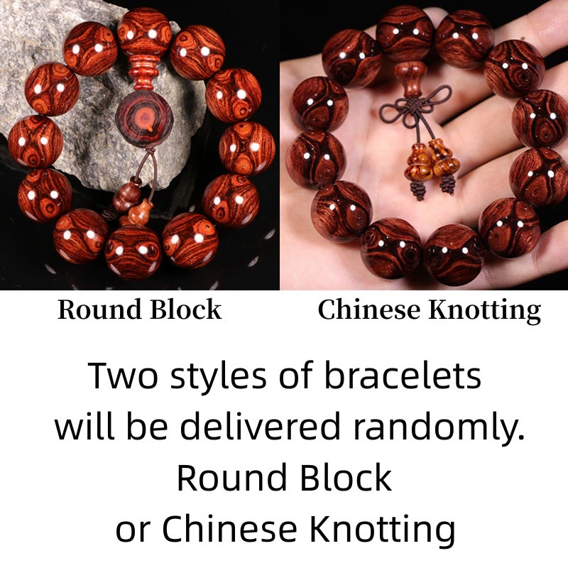 Rosewood Spiritual Bracelet 12mm for Warmth and Calm