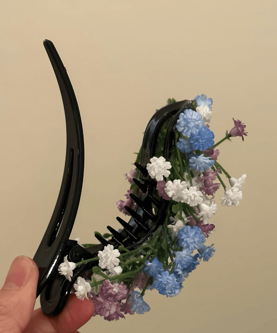 Retro Rainbow Resin Baby's Breath Hairpin