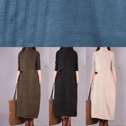 High Neck Spring Dresses Wardrobes Beige Dress