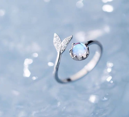 Mermaid Moonstone Ring