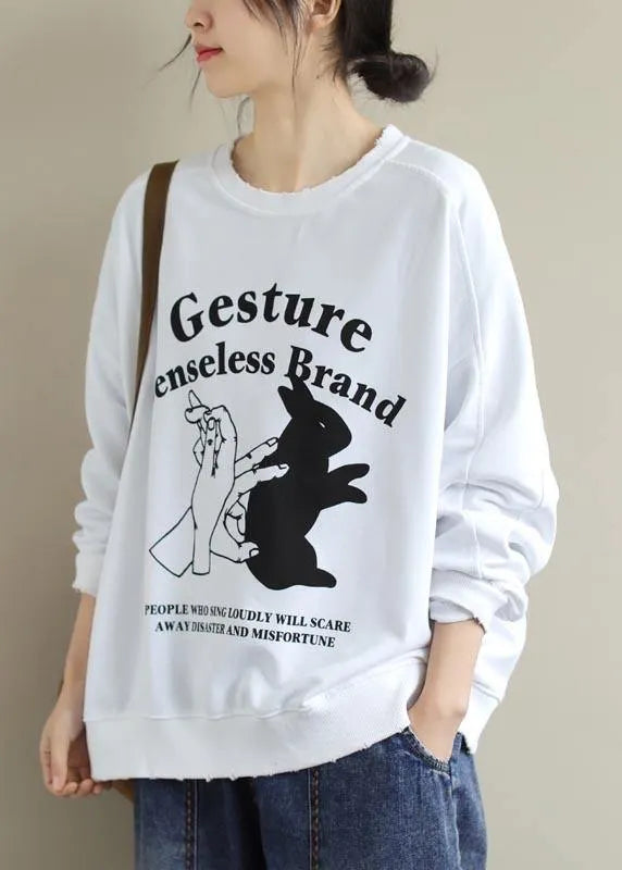 O Neck Spring Clothes Fabrics White Tops
