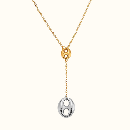 Geovanna Oval Link Y-chain Necklace