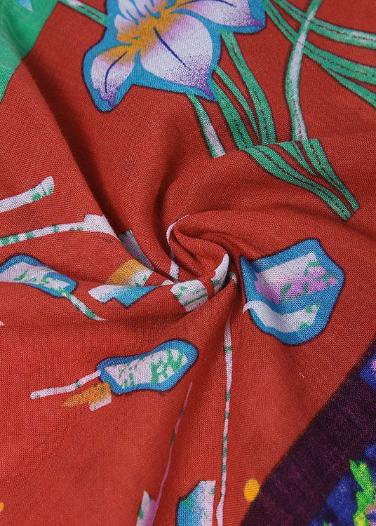 Print Short Sleeve Summer Dress