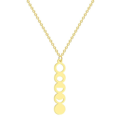 Lunar Transformation Moon Phase Necklace