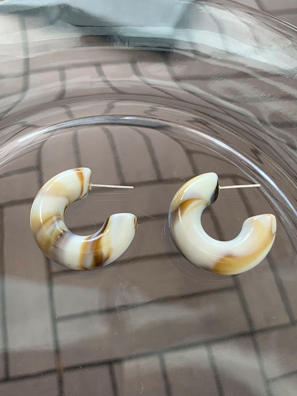 Simple 10 Colors Acrylic Geometric Earrings