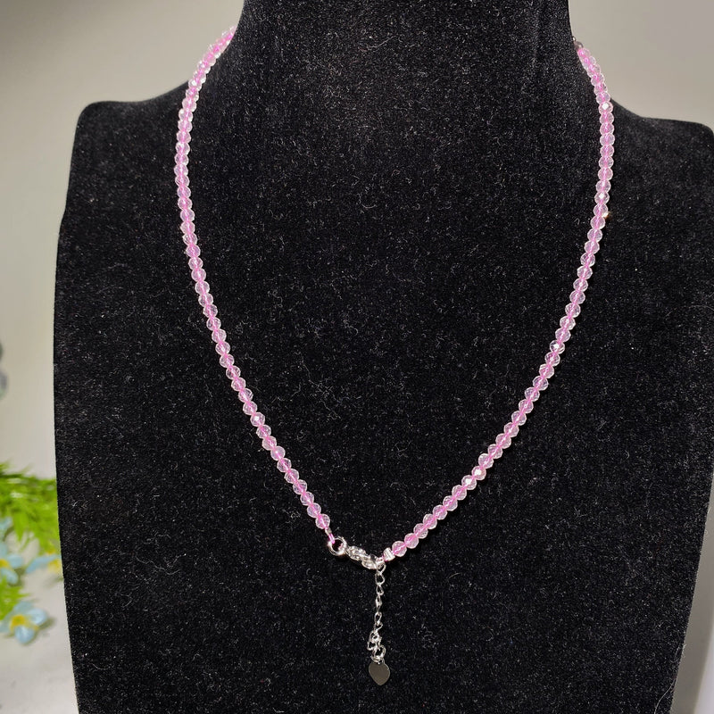 2mm Mixed Crystal Faceted Spiritual Necklace Healing Energy