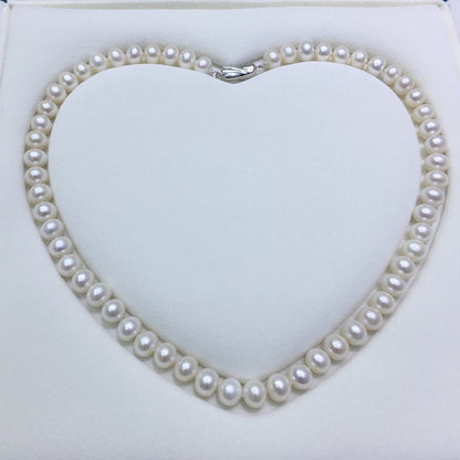 8-9mm Classic Freshwater Near-round Pearl Jewelry Set (3 Pieces)