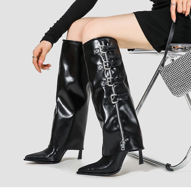 Autumn Belt Buckle Niche Design Sense Boots