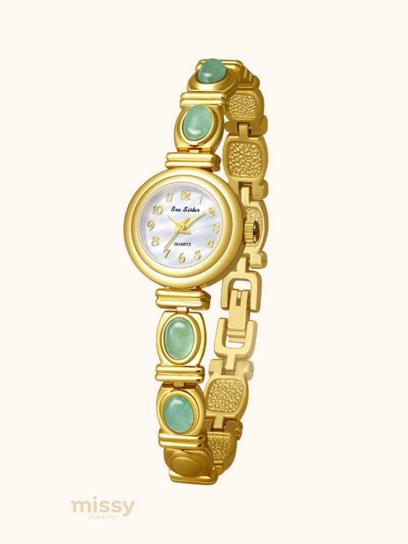 Ilyana Gemstone Link Bracelet Watch