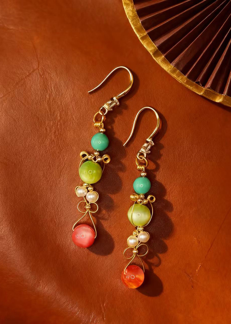 Original Design Fine Crystal Style Drop Earrings