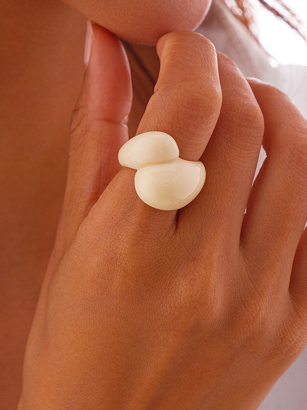 Geometric Color Rings Accessories