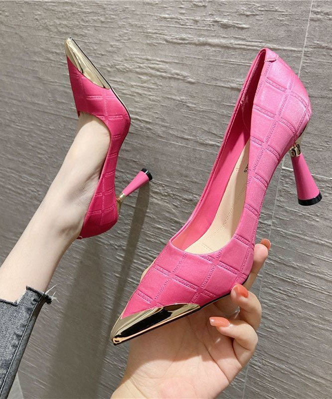 Pink High Heels Pointed Toe Stiletto High Heels