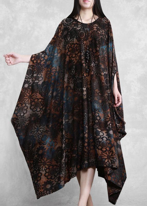 Modern Chocolate Long Summer Dress