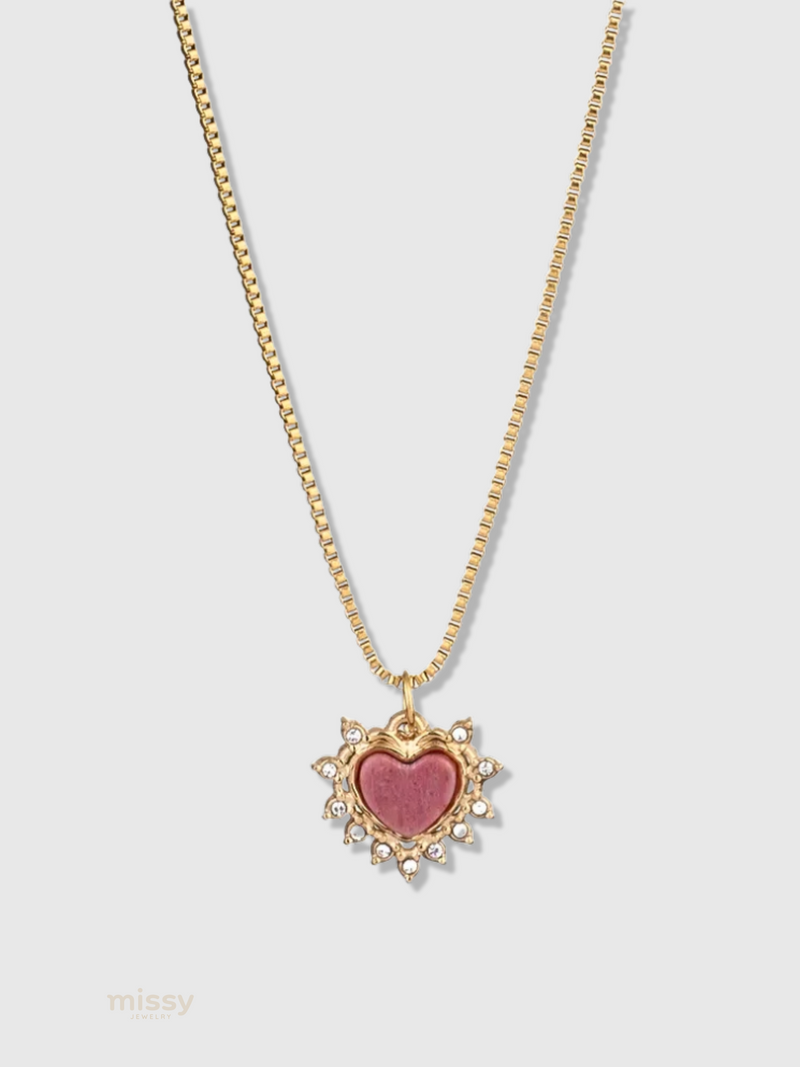 Rue Natural Stone Pendant Necklace