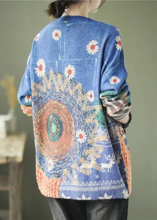 Sunflower Knit Sweater Tops
