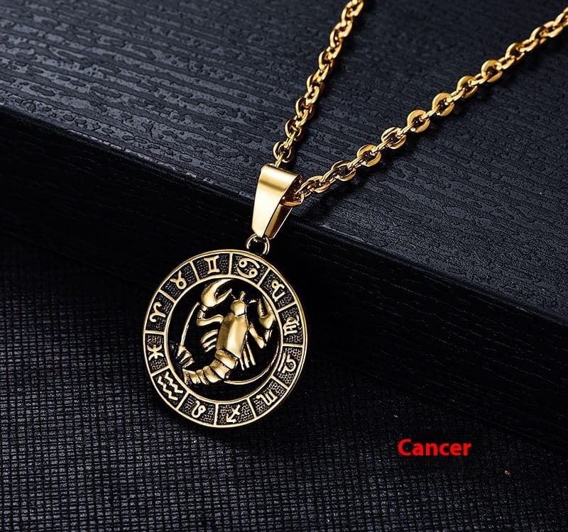 Celestial Zodiac Amulet Necklace