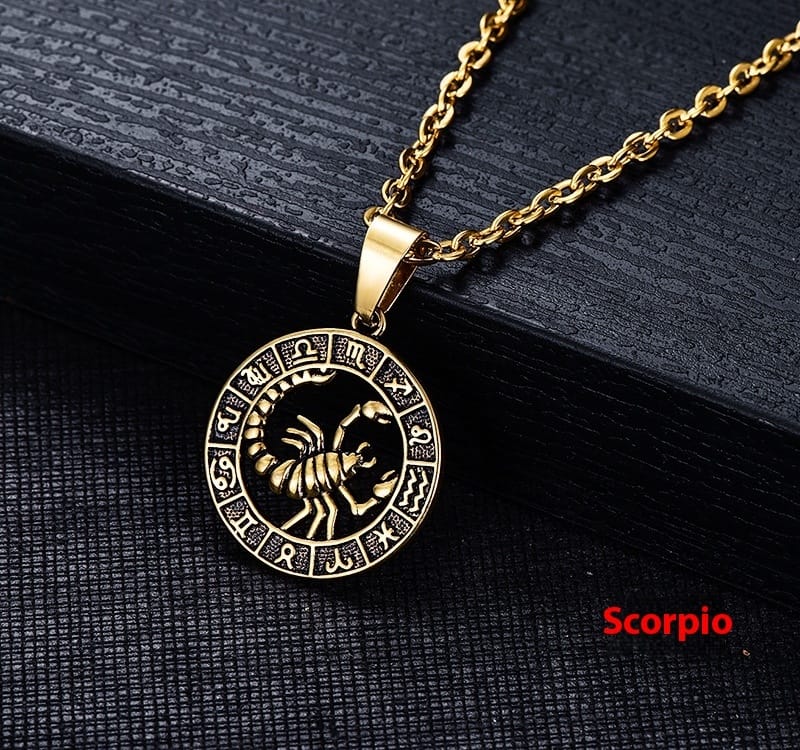 Celestial Zodiac Amulet Necklace