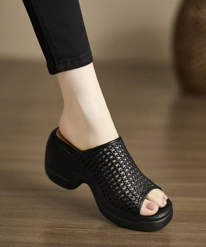 Hollow Out Platform Shoes for Slide Sandals