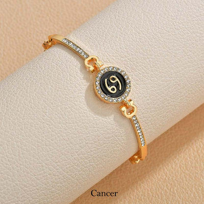 Copper Zodiac Bracelet | Adjustable 12 Constellations Chain