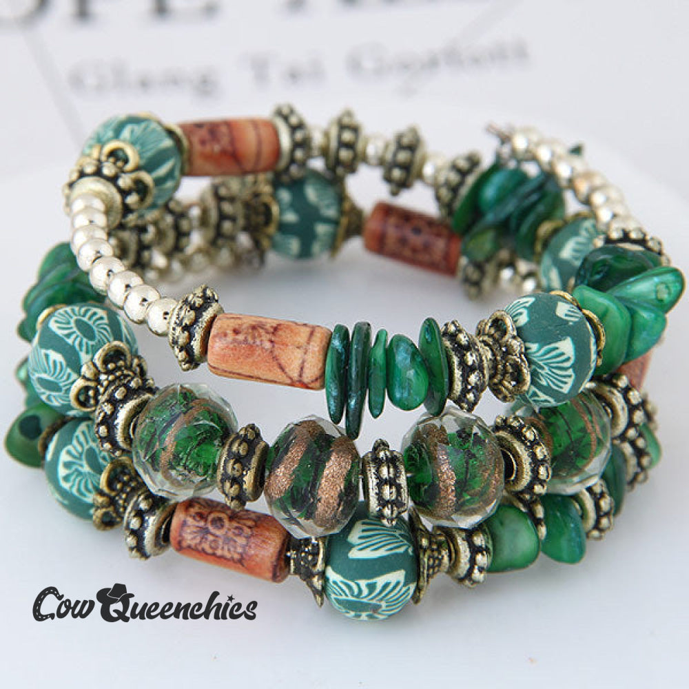 Shell Clay Bracelet