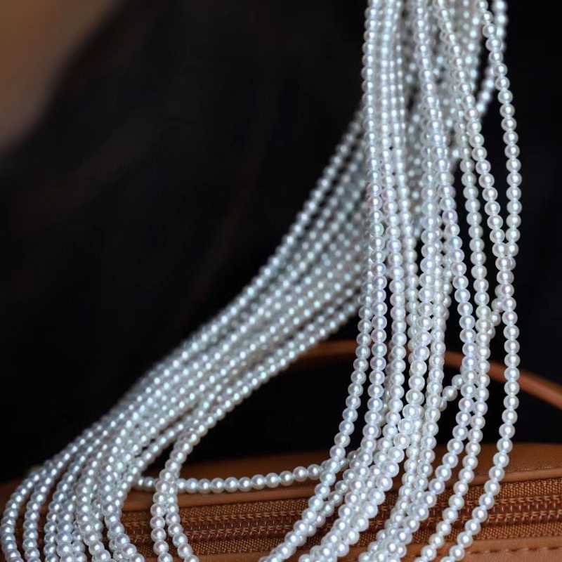 4-4.5mm Aaaaaa Grade Freshwater Pearl Necklace in 18k Gold