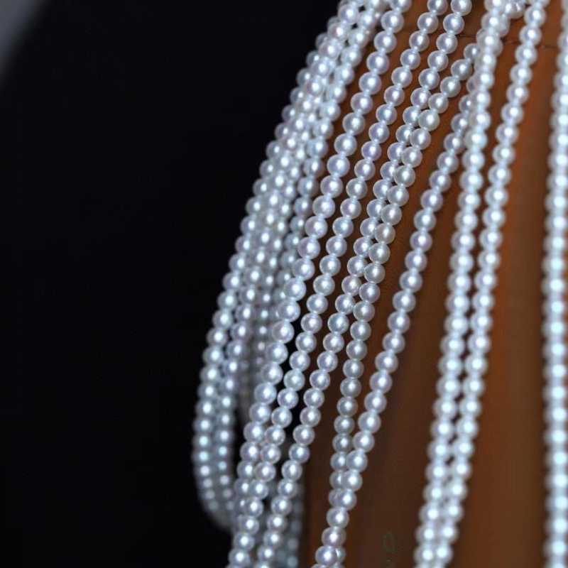 4-4.5mm Aaaaaa Grade Freshwater Pearl Necklace in 18k Gold