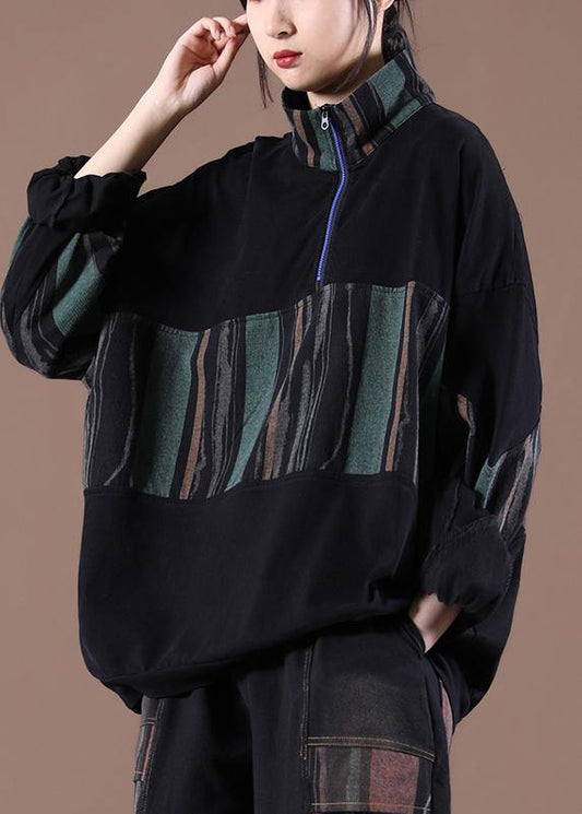 Patchwork Spring Handmade Tunics for Black Tops